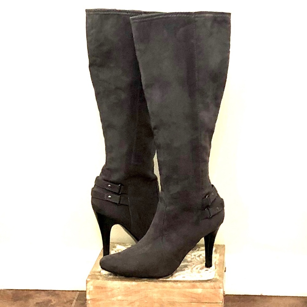 New Directions Gray Knee High Boots